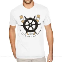 T-shirts hommes Plus Taille Helm Shell Vie sur la mer pour hommes Fashion manches courtes O Tshirt graphique mâle Vintage Vintage Vêtements