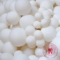 Décoration de fête Mate Pure Blanc Rose Bleu Ballons Art Rond Art Forme De Mariage Anniversaire Latex Helium Ball Décor