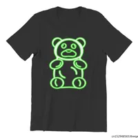 T-shirts van heren Neon Groene Gummy Beer Custom Black T-shirts T-shirt