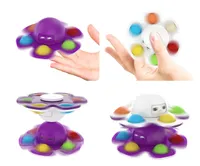 Seafood Fingertip Sensory Fidget Toys fingerts spinner Push Bubble Venting Autism Needs Anxiety Reliever Toy