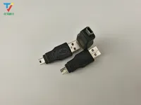 grossist 500PCS / Lot USB 2.0 Man till Mini USB 5PIN Male Connector Adapter för MP3 Camera Car Aux Flash Disk Card Reader Keybaord Mouse