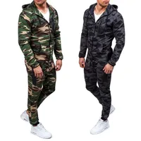 Tute da uomo Zogaa Explosive Young Fashion Fashion Camouflage Suit Suit Suits Uomo Vestiti da uomo Grande taglia All-match Casual Set di due pezzi