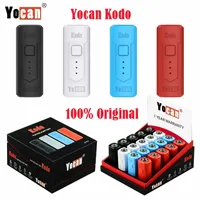Authentieke Yocan Kodo Electronic Sigarettes Kit Voorwat VV Variabele Voltage 400mAh Vape Battery Box Mod Fit Alle 510 draadcartridge volledig opladen in 30 minuten