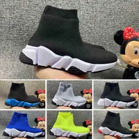 Çocuk Ayakkabı Kız Erkek Ayakkabı Üzerinde Kayma Çorap Boot Ayakkabı Çocuk Koşu Spor Sneakers Moda Futbol Çizmeler Size EUR 24-35
