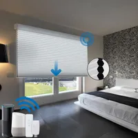 Smart Home Control Tuya WiFi Cellular Shade för fönster Blackout Honeycomb byggd i batteri Alexa Google Life