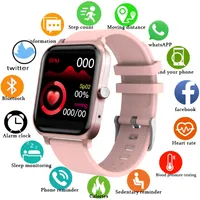 H10 Smart Watch Vattentät Bluetooth Fitness Tracker Sports Watch Hjärtfrekvens Monitor Blodtryck Reloj SmartWatch för kvinnor Män