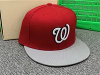 2021 ciudad Washington sombreros carta W fresco cap béisbol adulto pico plana hat ajustada Hip Hop hombres mujeres completa cerrado Gorra