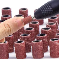 Nail Art Kits 100 teile / paket Schleifbänder 80 # 120 # 180 # Schleifen Sandring Bit für elektrische Bohrmaschine Zubehör Maniküre Werkzeuge