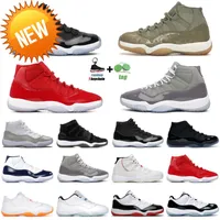 11s Basketball Shoes 11 Jumpman Jubilee 25th Anniversary Bred Concord 45 Metallic Silver Mens Trainers Sport Sneakers Size 36 -47 n