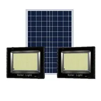 Solar Lamps 125W 100W Light Built-in Battery Control Switch Automatic Waterproof Industrial Lights Power Failure Emergency G542