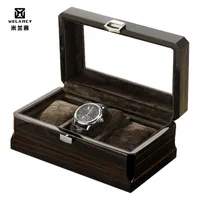 Custodie per orologi Cases Melanancy Luxury 3 Grids Handmade Wood Box in legno Orologio in legno Tempo orologi Storage Storage