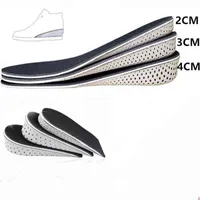 1 Pair Hard Breathable Memory Foam Height Increase Insole Heel Lifting Inserts Shoe Lifts Shoe Pads Elevator Insoles for Unisex H1106