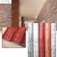 Wallpapers Brick Style Wallpaper DIY Wall Sticker Panels Decal Waterproof Home Decor