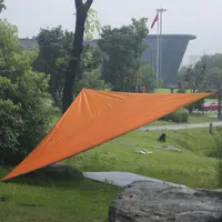 오렌지 3M 안뜰 선 스크린 그늘 항해 텐트 휴대용 캠핑 방풍 방수 야외 용품 삼각형 캐노피