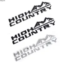 3D High Country Emblem Car Fender Door Tailgate Badge Nameplate Sticker For 19-21 Chevrolet Silverado 1500 2500hd 3500 hd