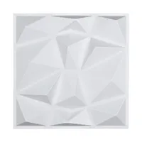 Art3d Dekorativa ljudisolerade 3D-tapetpaneler i diamantdesign för vardagsrum Sovrum TV Bakgrund, 30x30cm (33 kakel)