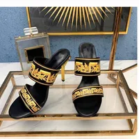 Skor Sandalias Cuero Alto Diseñador para mujer, mujeres sandalias y zapatillas tacón de lujo a la moda, zapatos con