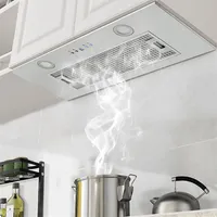 US Stock Built-in Kitchen Range Hood with 5 Levels Wind-force 1.5W LED Lamps, Remote Control Available a43