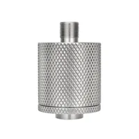 US Warehouse Fuel Filter Booster Stainless Steel External Recoil Booster Disconnector Male to Female Piston Nielsen Device 1/2-28 .578-28 Thread For Solvent Trap