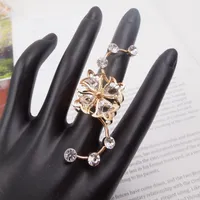 Wedding Rings 2021 Arrival GoldPlated Women Multiple Ring Crystal Stack Knuckle Band S Fashion Jewelry Ev-ri3