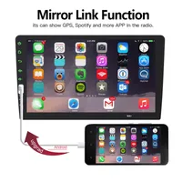 9 "Touch MirrorLink iPhone Auto Auto Player Bluetooth USB كاميرا الرؤية الخلفية راديو السيارة MP5 ONE 2 DIN Autoradio No Android 210625