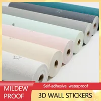 Wallpapers Wallpaper Self-Adhesive 3D Wall Stickers Bedroom Bathroom Kitchen Thickening Waterproof And Moisture-Proof Home Decora