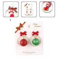 Hoop huggie durável 1 par bom elegante xmas brincos decoração jóias suprimentos liga natal forma criativa para mulheres
