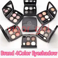 Marca de luxo Maquiagem Eye Shadow 4 Cores com Escova 6 Estilo Matte Sombras Sombras Paleta e Navio rápido de alta qualidade