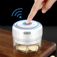 100 / 250ml portables portables mini aliments chopper à l'ail couteau à l'ail Outils de légumes USB Chargement de cuisine Gadgets 211026