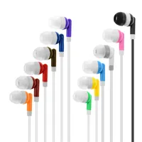 2021 Wholesale Bulk Earbuds Earphones Headphones for Theatre Museum School library,Hotel,Hospital ,Gift 12 Colors opp Individual bagged