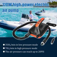 Narzędzia pneumatyczne Elektryczna pompa powietrza 20Psi podwójne podwójne inflację z 6 dyszami dla nadmuchiwanej deski surfingowej łodzi