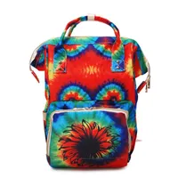 1pcs Sample Sunflower Backpack Serape Leopard Large Capacity Diaper Tie Die Mummy Baby Care Bag DOM1061276 School Bags