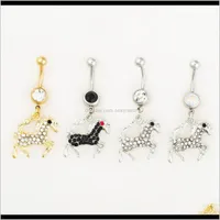 Bell Button Rings D05241 3 Body Jewelry Nice Style Navel Belly Ring 10 Pcs Mix Colors Stone Drop Factory Price Xevs0 H4Er3