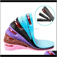 Unsichtbarer Höhen-Threelayer einstellbar PVC 7cm Luftkissen Graner Schuhe Ferseneinsatz für Männer und Frauen Qygui Fußbehandlung E6DMG