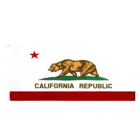 Оптовая высококачественная флаг 90x150см 3x5fts, готовый к поставке запасов 100% полиэфир США, США, штат Калифорния, Калифорнийский флаг