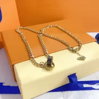 925 Silver Love Necklace Colgante para Lady Design Womens Party Boda Compromiso Joyería Novia Pulsera Colgantes Collares