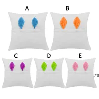 Double-sided Sublimation Pillow Case Polyester Pocket Pillowcover Long Ears Easter Rabbit Pillowcase Festival Party Gift ZZF13551