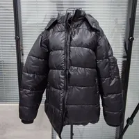 Mens Embroidery Coats Jacket Man Parkas Unisex Women Geometric Cotton Top Warm Clothes Hooded Winter Larger Size