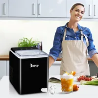 Pequena máquina de fabricante de gelo para bancos de cozinha doméstica de bancada 120V 150W 44lbs / 20kg / 24h