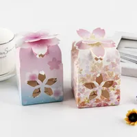 Подарочная упаковка творческая индивидуальная свадебная вечеринка Favors Candy Box Hollowed Petal Chocolate Boxesse Baby Shower