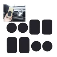 100pcs Plaque métallique Noir Titulaire de téléphone de voiture universelle pour porte-adsorption magnétique Titulaire de téléphone portatif-fer à repasser Fit Titulaire de voiture Air Vent