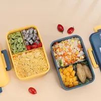 Drainware Sets Micck Draagbare lunchbox Magnetron-verwarmde Bento met deksel Versehoudende om tafelwaren te verzenden Keuken opslag accessoiresi