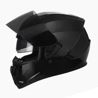 Motorcycle Helmets Originated From Italy Black Lion Full Face Helmet Double Lens Professional Racing Capacete De Moto DOT