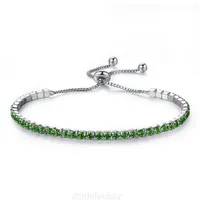 2022 New Silver Plated Bracelets Full Diamond Crystal Chain Fit Pandora Rhinestone Bangle Bracelet Women Female Gift Br002 Brand 96jx