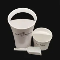 Ice Bucket Chandon Wine Beer Party for Acrylic White Buckets With Scoop Coolers Holder Fashion