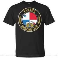 T-shirts Hommes drôle Bière Panama Boire Team Casual VTG Tops T-shirt T-shirt Blanc-Noir Court pour Hommes T-shirt Top Tow T-shirt