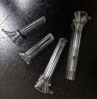 2 piezas de vidrio cuencos macho diapositivas femenino stem slide embudo estilo con caucho negro simple accesorios para fumar para vidrio bong dhping vendiendo