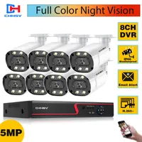 Camera Security System DVR Kit 5MP 8CH 8CH Outdoor Full Color Night Vision AHD Überwachung Set 8 Kanal Wireless Kits