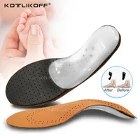 Shoes Materials KOTLIKOFF Leather Kids Orthopedic Sole Insoles For Children Flat Foot Arch Support Ortic Pads Feet Care Insole