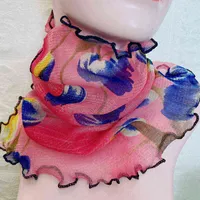 Летние вечно изменяющиеся волшебный шарф женский высокоэтажный имитационный шелковый солнцезащитный крем висит уши легкий дышащий воротник D99 Y1108